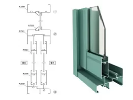 Architectural Material Aluminum Sliding Door